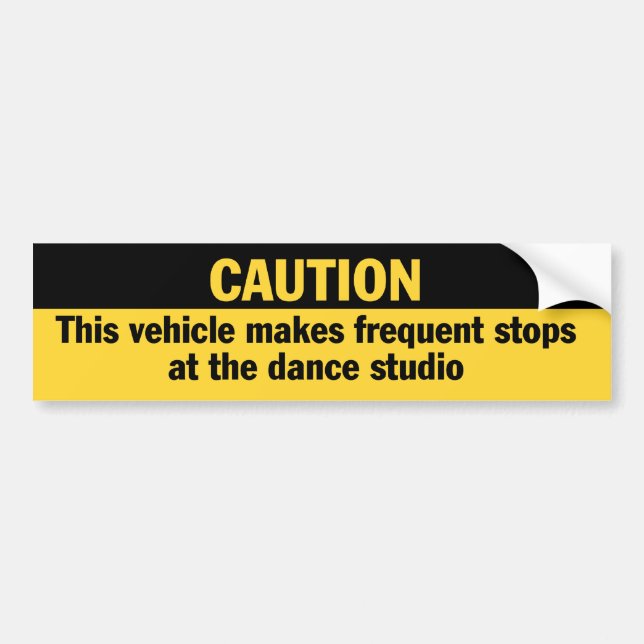 Frequent Stops Dance Studio bumper sticker (Front)