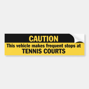 Frequent Stops (Tennis) Bumper Sticker