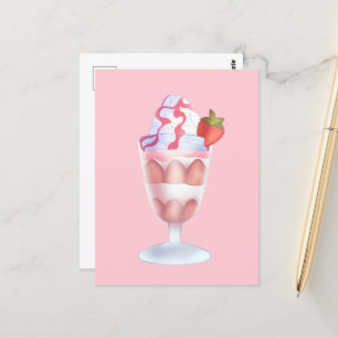 Fresas Con Crema Mexicanas Postcard