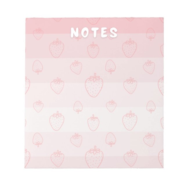 Fresas con Crema Notepad (Front)