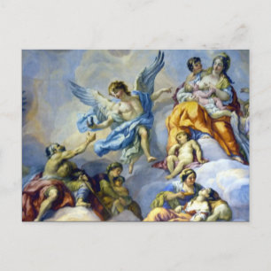 fresco angel wings postcard