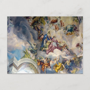 fresco baroque angels postcard