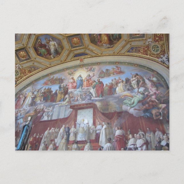 Fresco Ceiling Paintings Rome Postcard (Front)