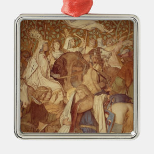 Fresco, Elisabeth-Galerie, Wartburg Castle Metal Tree Decoration
