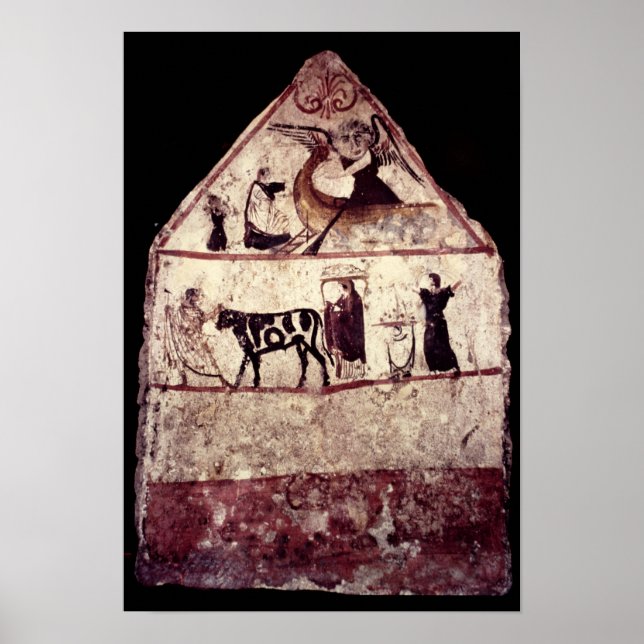 Fresco from the Tomb of Gaudio, c.480 BC Poster (Front)