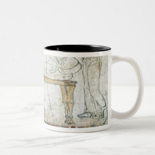 Fresco from the Tomb of Gaudio, c.480 BC Two-Tone Coffee Mug