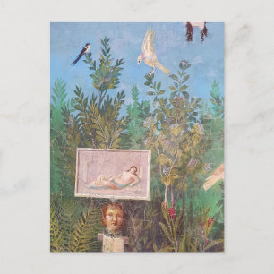 Fresco of a Garden Scene, Pompeii   Postcard