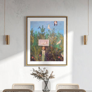 Fresco of a Garden Scene, Pompeii Poster