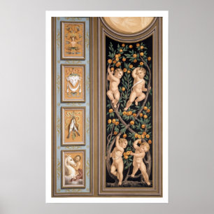 Fresco of Cupids from the Church of St. Ambroglio, Poster