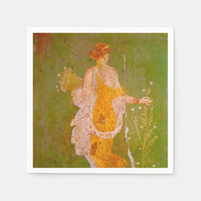 Fresco of Flora in Villa of Ariadne, Pompeii  Napkin (Front)