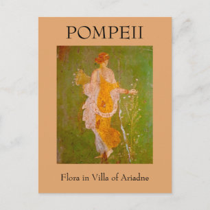 Fresco of Flora in Villa of Ariadne, Pompeii Postcard