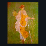 Fresco of Flora in Villa of Ariadne, Pompeii	 Poster<br><div class="desc">Fresco of Flora in Villa of Ariadne, Pompeii It's one of the most famous and loved frescoes, the undisputed masterpiece of painting from the Roman period (third Pompeian style), which surely was inspired by terracotta figurines of the fourth century BC. Represents a female figure barefoot with a light step, the...</div>