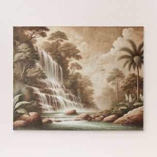"FRESCO WATERFALL" JIGSAW PUZZLE– LANDSCAPE SERIES JIGSAW PUZZLE