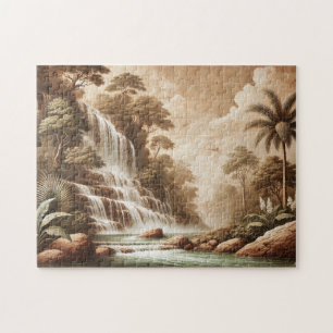 "FRESCO WATERFALL" JIGSAW PUZZLE– LANDSCAPE SERIES PUZZLE