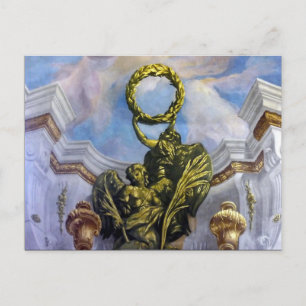 fresco wreath postcard