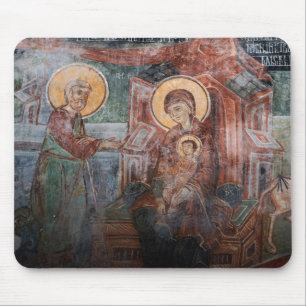Frescoes from the 14th Century Serbian Church, 2 Mouse Mat