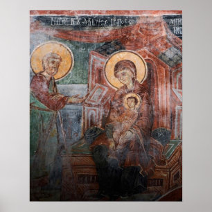 Frescoes from the 14th Century Serbian Church, 2 Poster