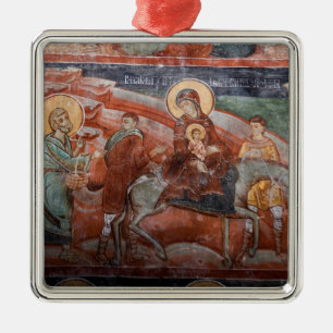Frescoes from the 14th Century Serbian Church, Metal Tree Decoration