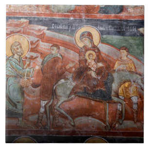 Frescoes from the 14th Century Serbian Church, Tile