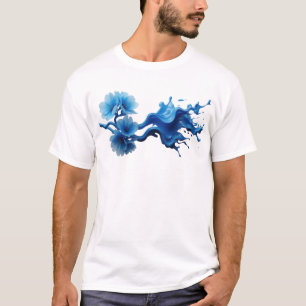 Fresh ABSTRACT FLOWER 16 Modern Art T-Shirt