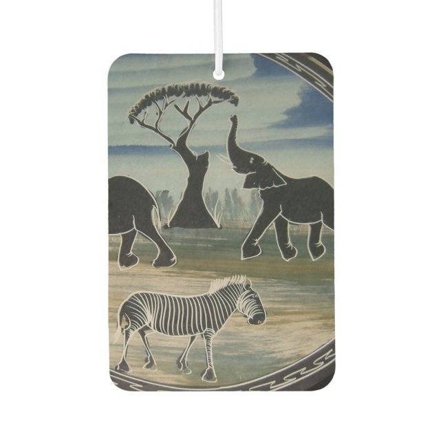 Fresh African Jungle Car Air Freshener (Front)