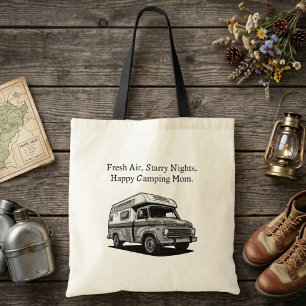 Fresh Air Starry Nights Happy Camping Mum Outdoor Tote Bag