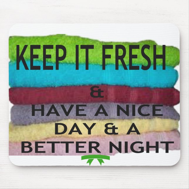 Fresh and Clean: Burst of Colour for a Fresh Start Mouse Mat (Front)