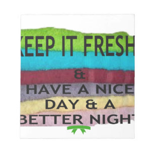 Fresh and Clean: Burst of Colour for a Fresh Start Notepad