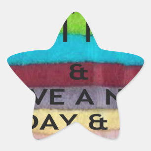 Fresh and Clean: Burst of Colour for a Fresh Start Star Sticker