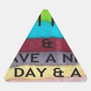 Fresh and Clean: Burst of Colour for a Fresh Start Triangle Sticker