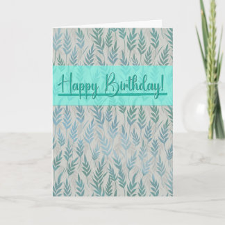 Fresh and New Birthday Card