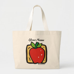 Fresh Apple. Large Tote Bag