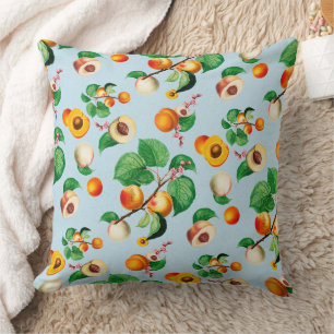 Fresh Apricot & Peach Orchard Pattern Cushion