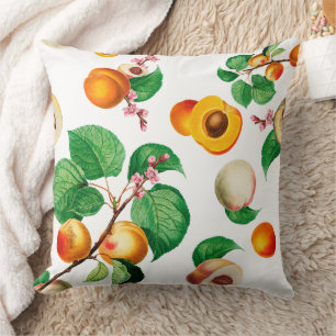 Fresh Apricot & Peach Orchard Pattern Cushion
