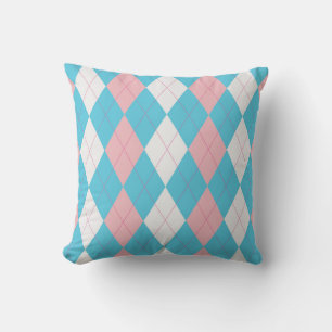 Fresh Argyle Throw Pillow