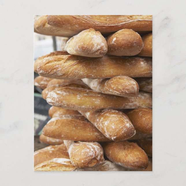Fresh artisan baguettes postcard (Front)