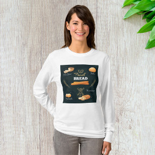 Fresh Artisan Bread Bakery Loaf Rolls Baguette  T-Shirt