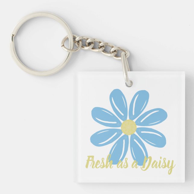 Fresh as a Daisy Key Ring (Front)