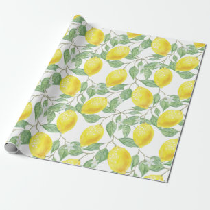 "FRESH AS LEMONS" WRAPPING PAPER