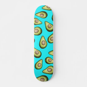 Fresh Avocado Pattern Skateboard