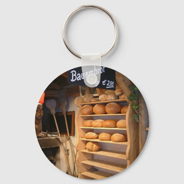 Fresh Backed Bread Key Ring (Front)