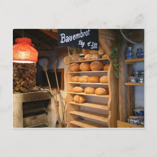 Fresh Backed Bread Postcard
