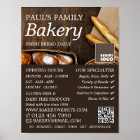 Fresh Baguette, Rustic Bakers, Bakery Store Advert
