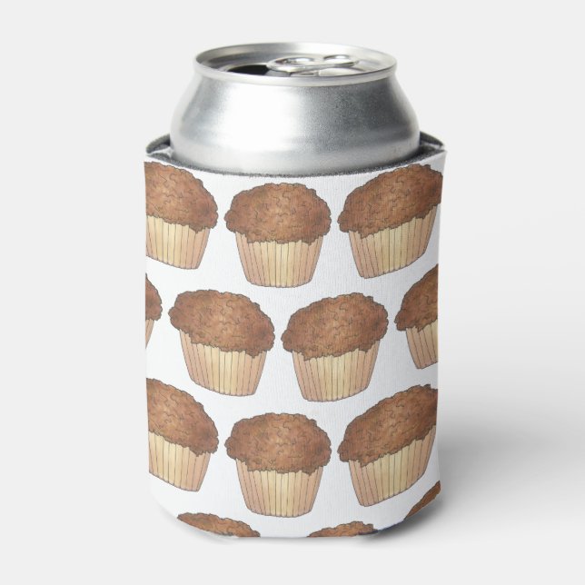 Fresh Baked Streusel Crumb Muffin Bake Sale Foodie Can Cooler (Can Front)