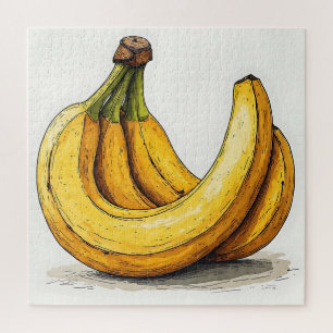 Fresh Banana Illustration Jigsaw Puzzle