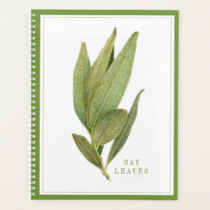FRESH BAY LEAVES 8.5x11 Planner / Green