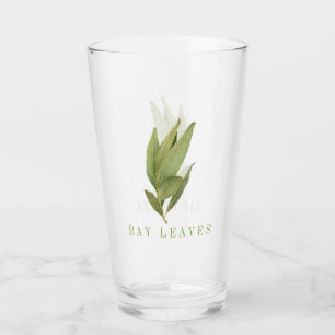 FRESH BAY LEAVES Pint Drinking Glass