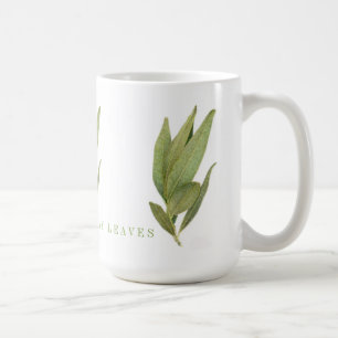 FRESH BAY LEAVES Tall White Mug
