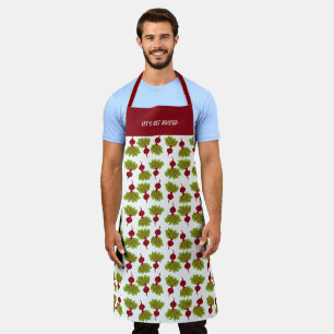 Fresh Beet Collection White Apron