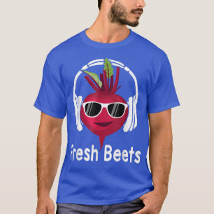 Fresh Beets  Funny Cool Beetroot Headphone Music B T-Shirt